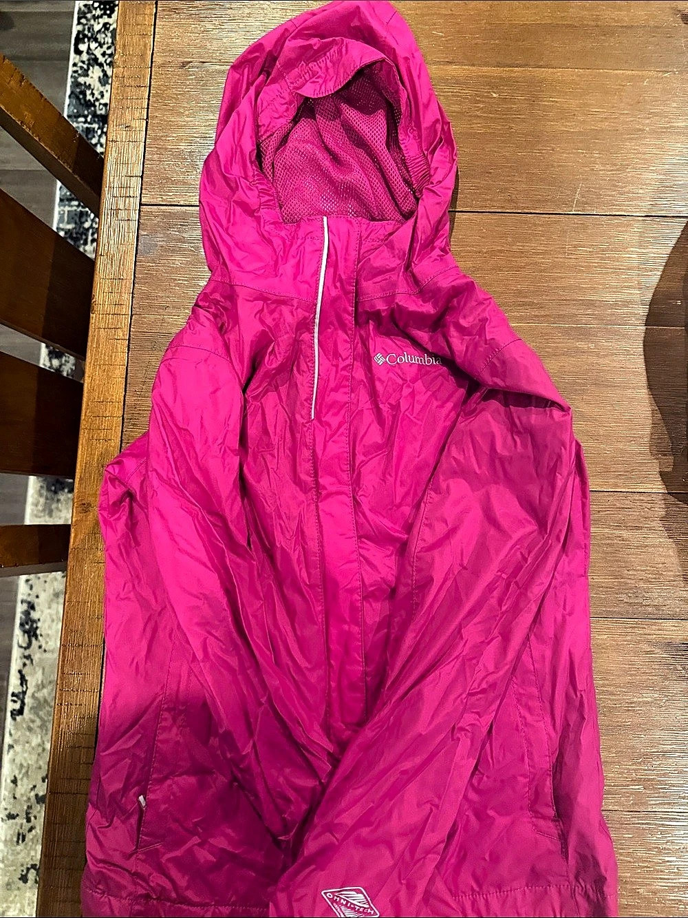 Columbia Girls' Arcadia Rain Jacket Pink Medium